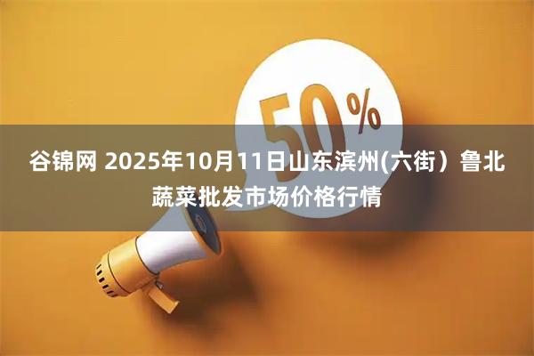 谷锦网 2025年10月11日山东滨州(六街）鲁北蔬菜批发市场价格行情